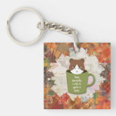 秋ブレイクキャットアクリル キーホルダー (正面)