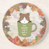 秋ブレイクキャットサンドストーン飲料 コースター (正面)