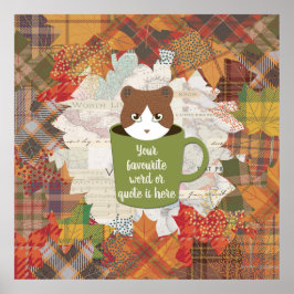 秋ブレイクキャットポスター ポスター