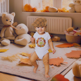 秋ブレイクキャットリース ベビーボディスーツ
