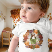 秋ブレイクキャットリース ベビーボディスーツ