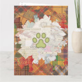 秋ブレイクキャット折り畳みサンキューカード サンキューカード (裏面)