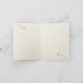 秋ブレイクキャット折り畳みホリデーカード シーズンカード (内部)