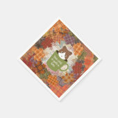 秋ブレイクキャット紙 スタンダードカクテルナプキン (角)