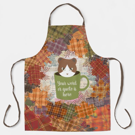 秋ブレイクネコ エプロン (正面)