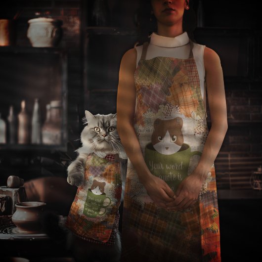 秋ブレイクネコ エプロン
