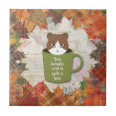 秋ブレイクネコ タイル (正面)