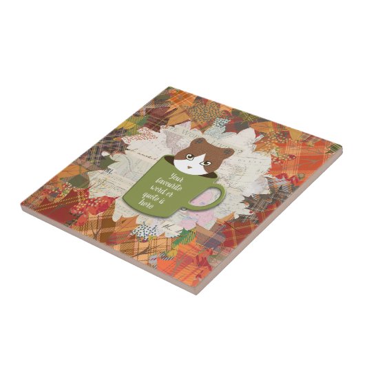 秋ブレイクネコ タイル (側面)