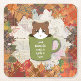 秋ブレイクネコ ペーパーコースター