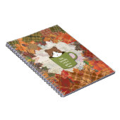 秋ブレイク猫スパイラル写真ノート ノートブック (右側)