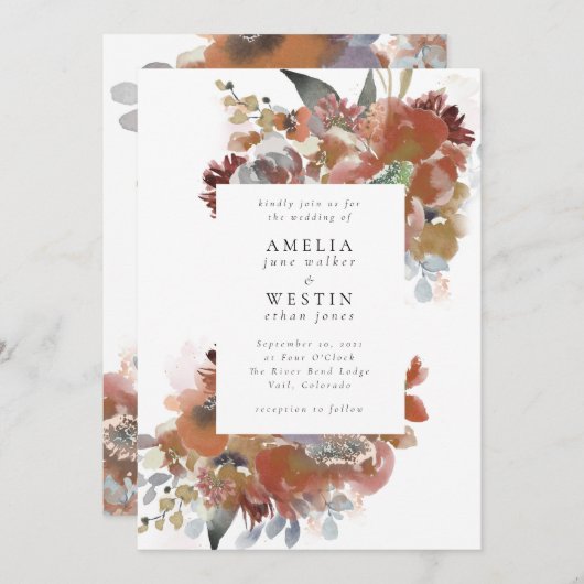 秋ブーグス 招待状 (正面/裏面)