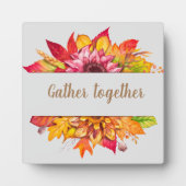 秋ブーケサンクスギビングカスタム フォトプラーク (正面)