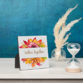 秋ブーケサンクスギビングカスタム フォトプラーク (インサイチュ)