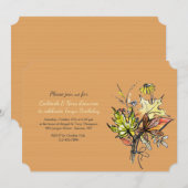 秋ブーケツー招待状 招待状 (正面/裏面)