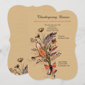 秋ブーケワン招待状 招待状 (正面/裏面)