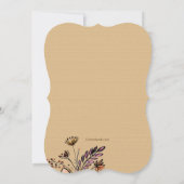 秋ブーケワン招待状 招待状 (裏面)