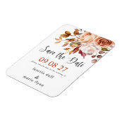 秋ブーケ日付を保存 マグネット (左側)