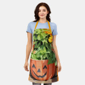 秋プランター エプロン (着用した状態)