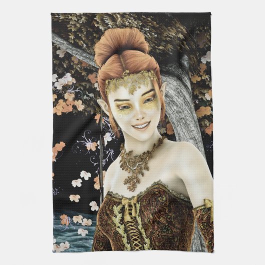 秋プリンセス キッチンタオル (縦)