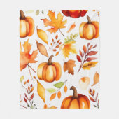 秋プリント フリースブランケット (正面)