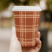 秋プレイドカボチャの小さな赤ちゃんシャワー 紙コップ