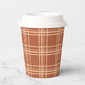 秋プレイドカボチャの小さな赤ちゃんシャワー 紙コップ (裏面)