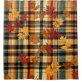 秋プレイドシャワーカーテン シャワーカーテン (正面)