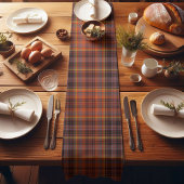 秋プレイド ショートテーブルランナー