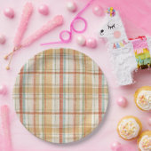 秋プレイ素朴ド水彩パターン ペーパープレート (パーティー)