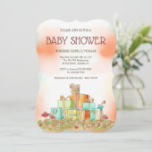 秋プレゼントシャワー招待状 招待状 (スタンド正面)