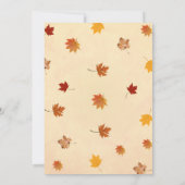 秋プロデュース感謝祭パーティの招待状 招待状 (裏面)