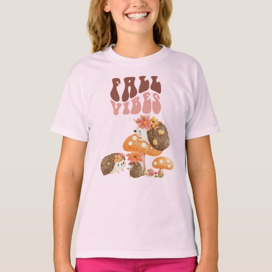 秋ヘッジホグ Tシャツ (正面)