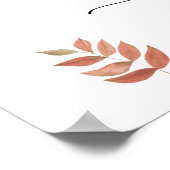 秋ベアとカボチャ – ウェルカムベビーシャワー ポスター (角)