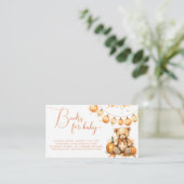 秋ベアパンプキンブックベビーチケット エンクロージャーカード (スタンド正面)