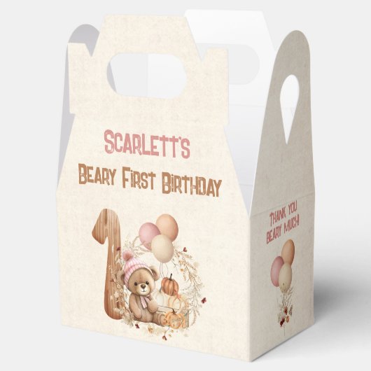 秋ベアーガール1stバースデーゲーブル フェイバーボックス (オープン)