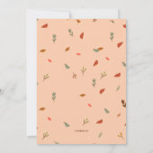 秋ベアーバースデーパーティー 招待状 (裏面)