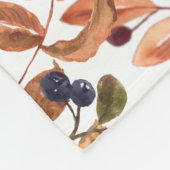 秋ベビーかわいいベビーフォックス秋テーマ パーソナライズされた フリースブランケット (角)