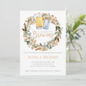 秋ベビーはBeyring Baby Shawer招待状 招待状 (スタンド正面)