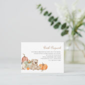 秋ベビーエンクロージャカード用おもちゃ書籍のカボチャ エンクロージャーカード (スタンド正面)