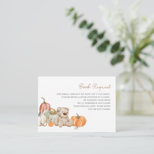 秋ベビーエンクロージャカード用おもちゃ書籍のカボチャ エンクロージャーカード (スタンド正面)