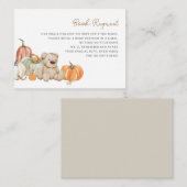 秋ベビーエンクロージャカード用おもちゃ書籍のカボチャ エンクロージャーカード (正面/裏面)