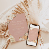 秋ベビーガールベビーシャワー | Pink A Little Pumpkin 招待状