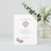 秋ベビーガールリトルトルコサンキューカード 招待状 (スタンド正面)