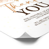 秋ベビーシャワーありがとうごサイン ポスター (角)