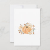 秋ベビーシャワーありがとうエンクロージャカード サンキューカード (裏面)