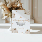 秋ベビーシャワーおしゃぶり狩り標識 ポスター