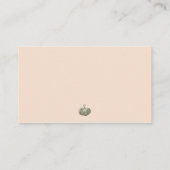 秋ベビーシャワーおむつラッフルカード エンクロージャーカード (裏面)