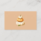 秋ベビーシャワーおむつラッフルチケット エンクロージャーカード (裏面)