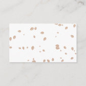 秋ベビーシャワーおむつラッフル エンクロージャーカード (裏面)