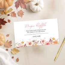 秋ベビーシャワーおむつラッフル